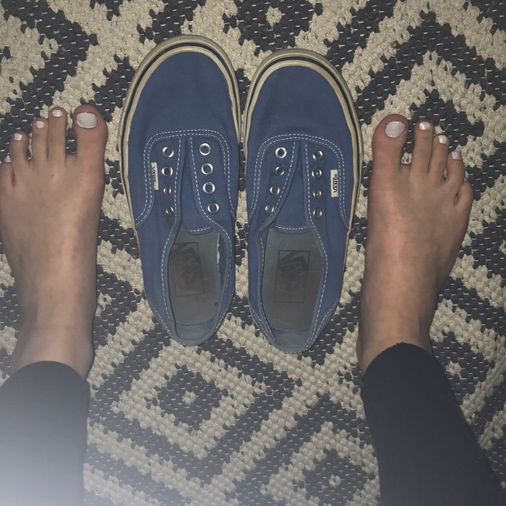 Worn Blue Vans 💙